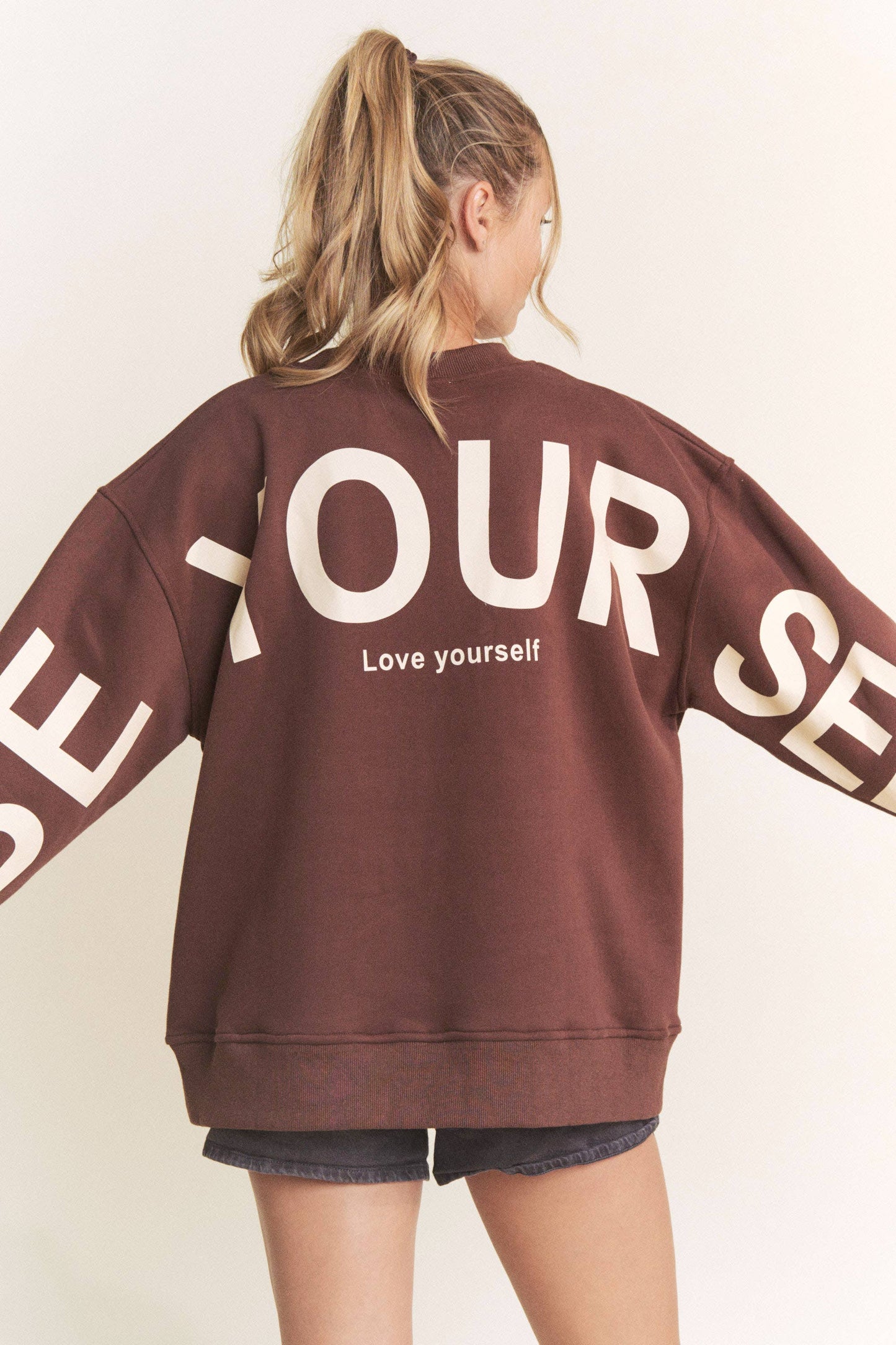 Be Yourself Oversized Sweatshirt