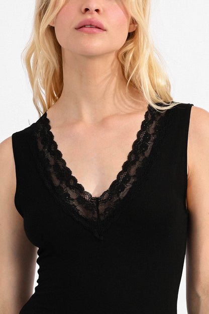 Lace V-Neck Tank Top