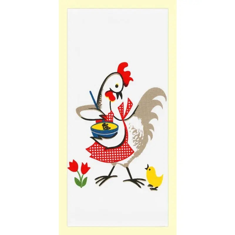 Retro Chicken Flour Sack Towel