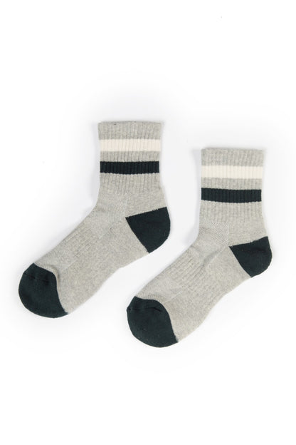 Stripe Ribbed Crew Socks