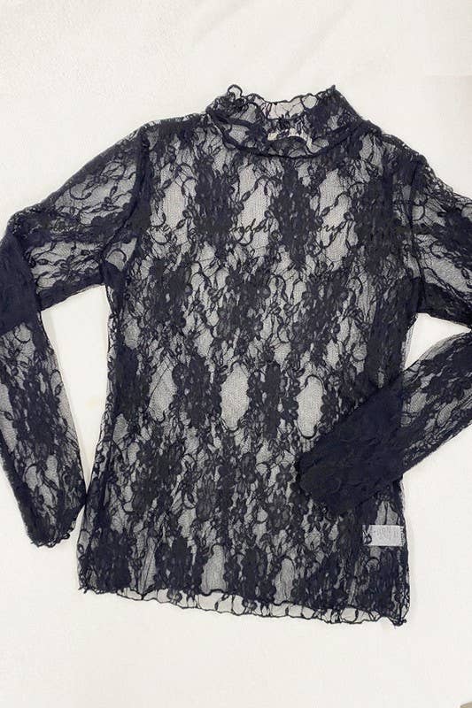 Lace Long Sleeve Top