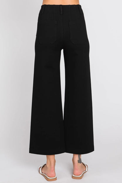 LTJ Cropped Wide Leg Ponte Pant