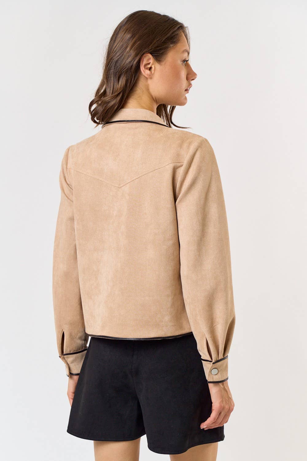 Suede Shirt Jacket