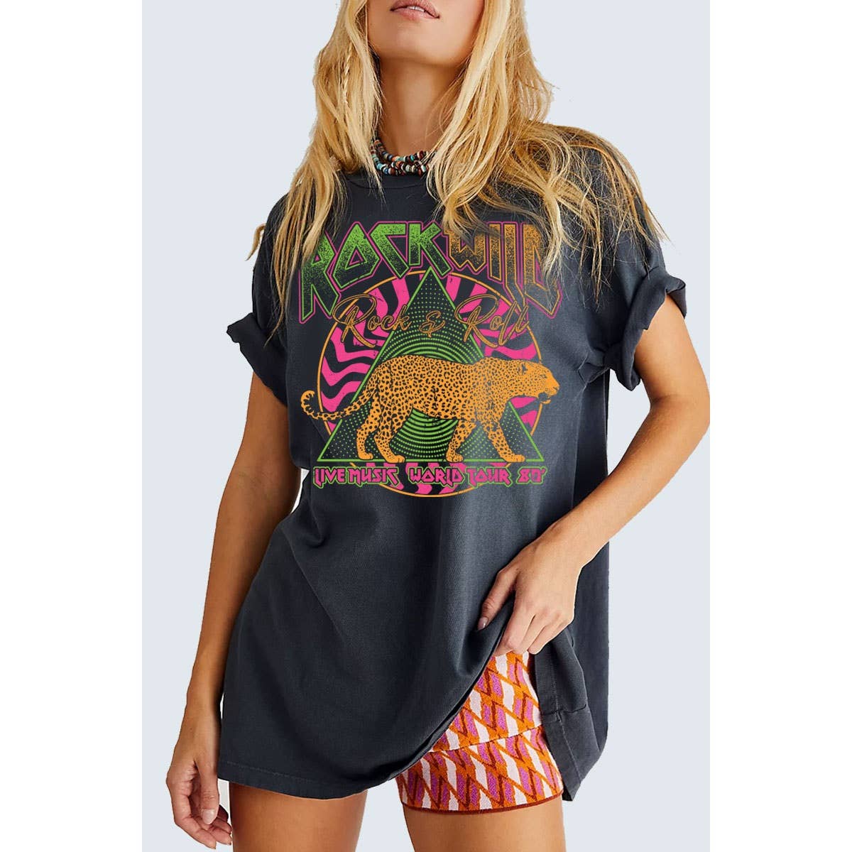 Rock Wild Oversized Graphic Tee