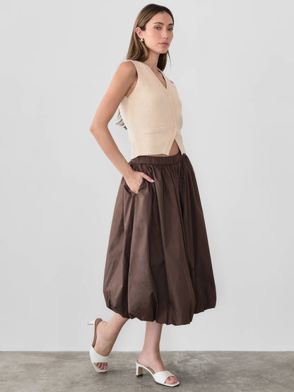 The Bella Skirt | Midi Bubble Skirt