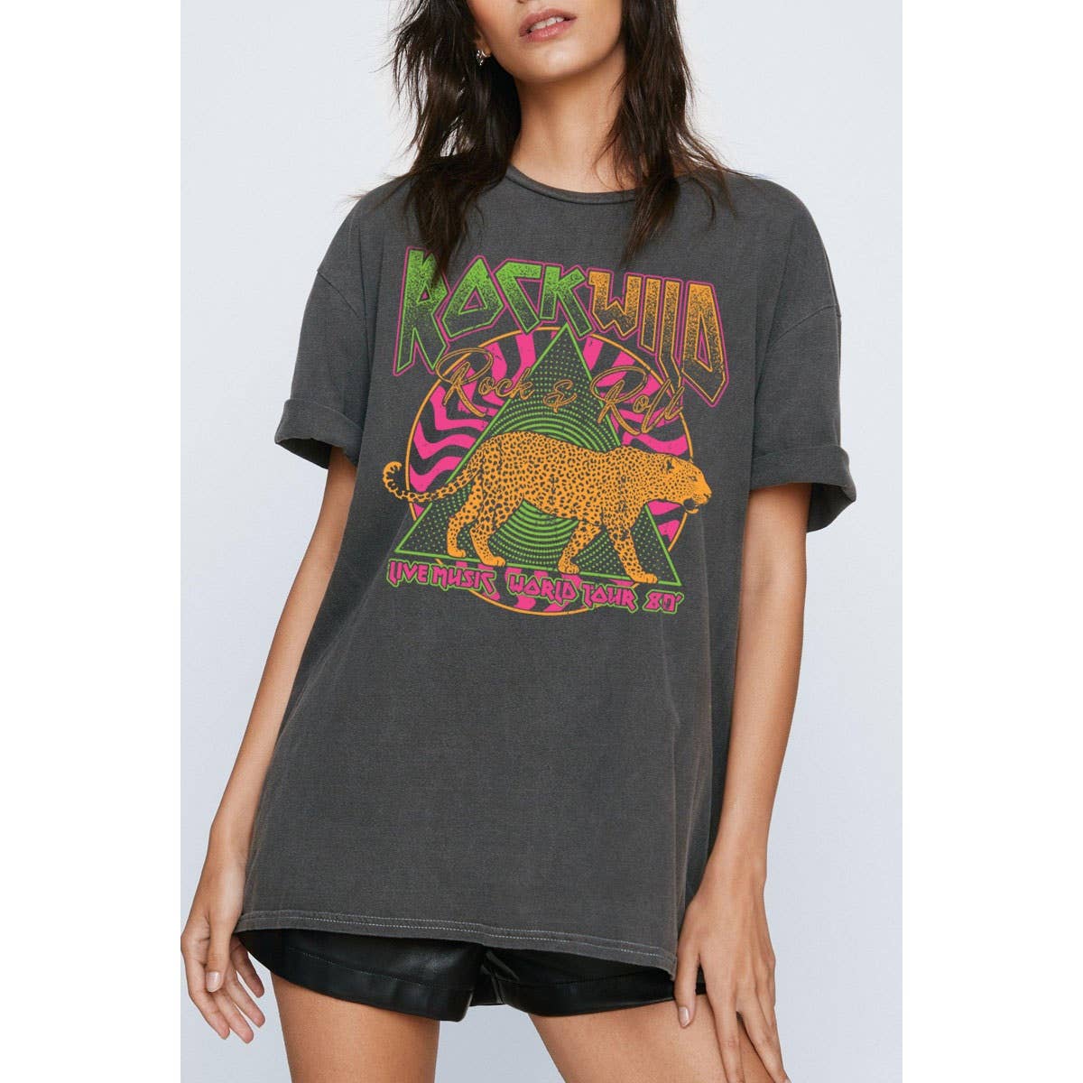 Rock Wild Oversized Graphic Tee