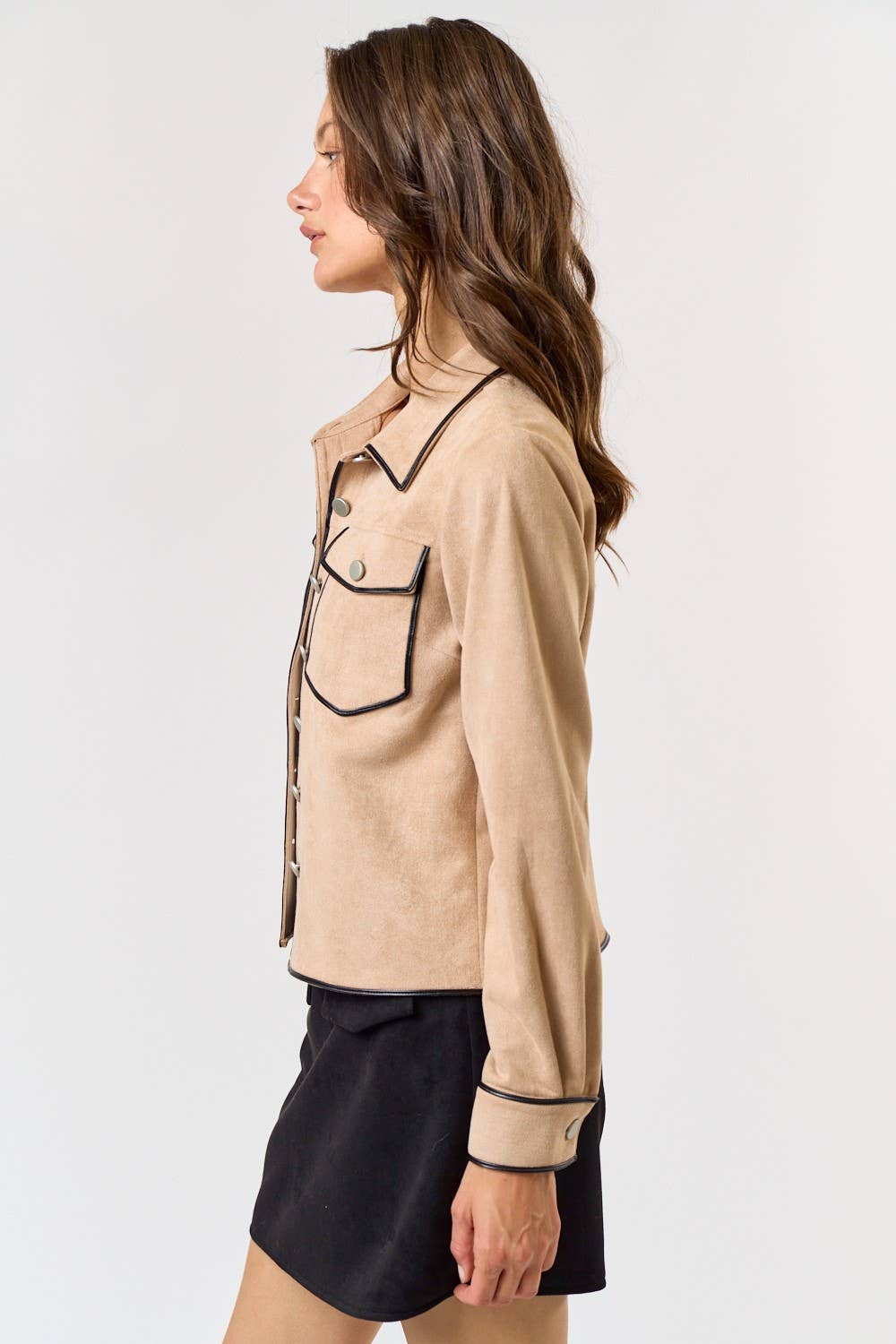 Suede Shirt Jacket