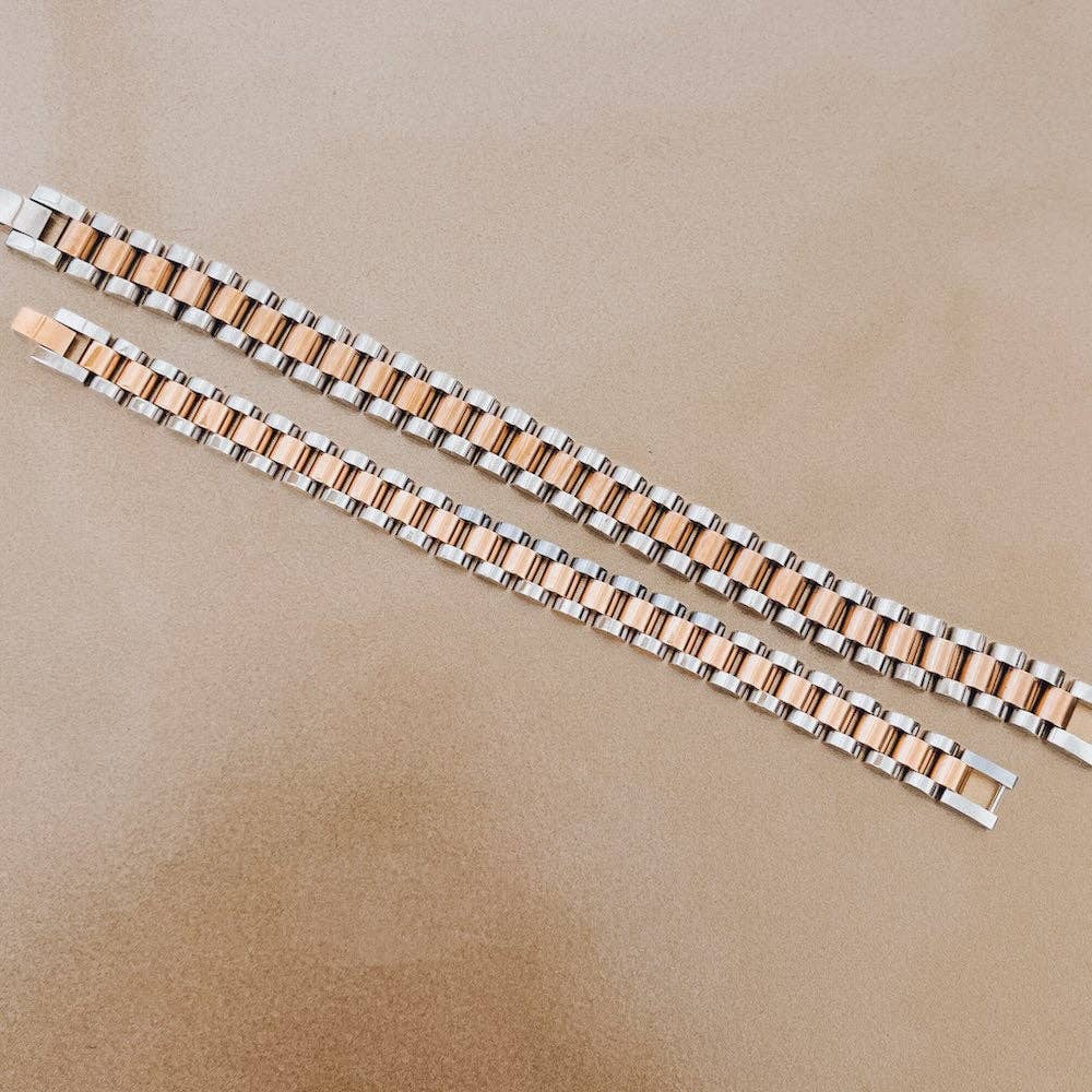 Mabel Mixed Metals Watch Band Bracelet