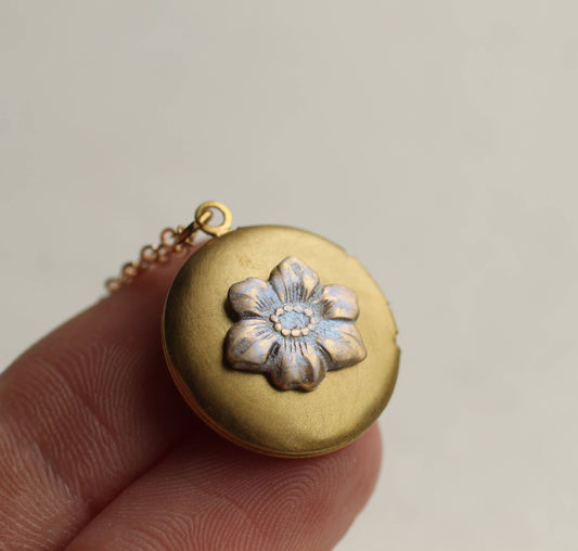 Forget Me Not Locket