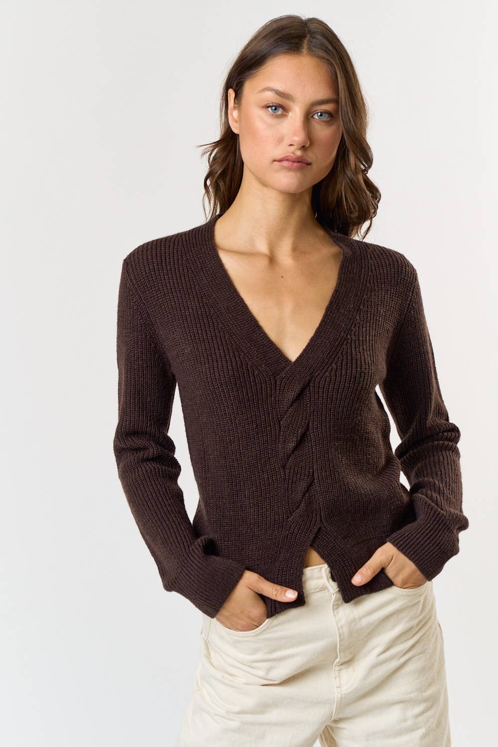 Twist Front Sweater