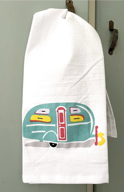 Retro Camper Flour Sack Towel