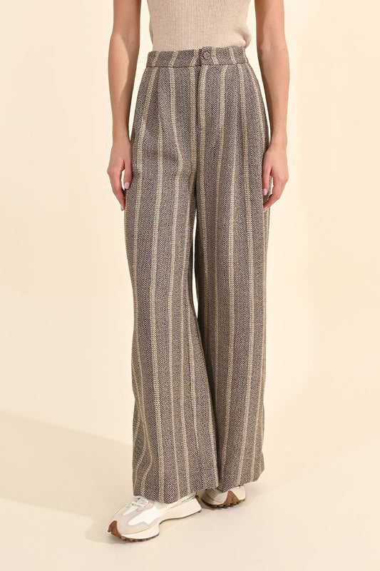 Stripe Wide Leg Pants