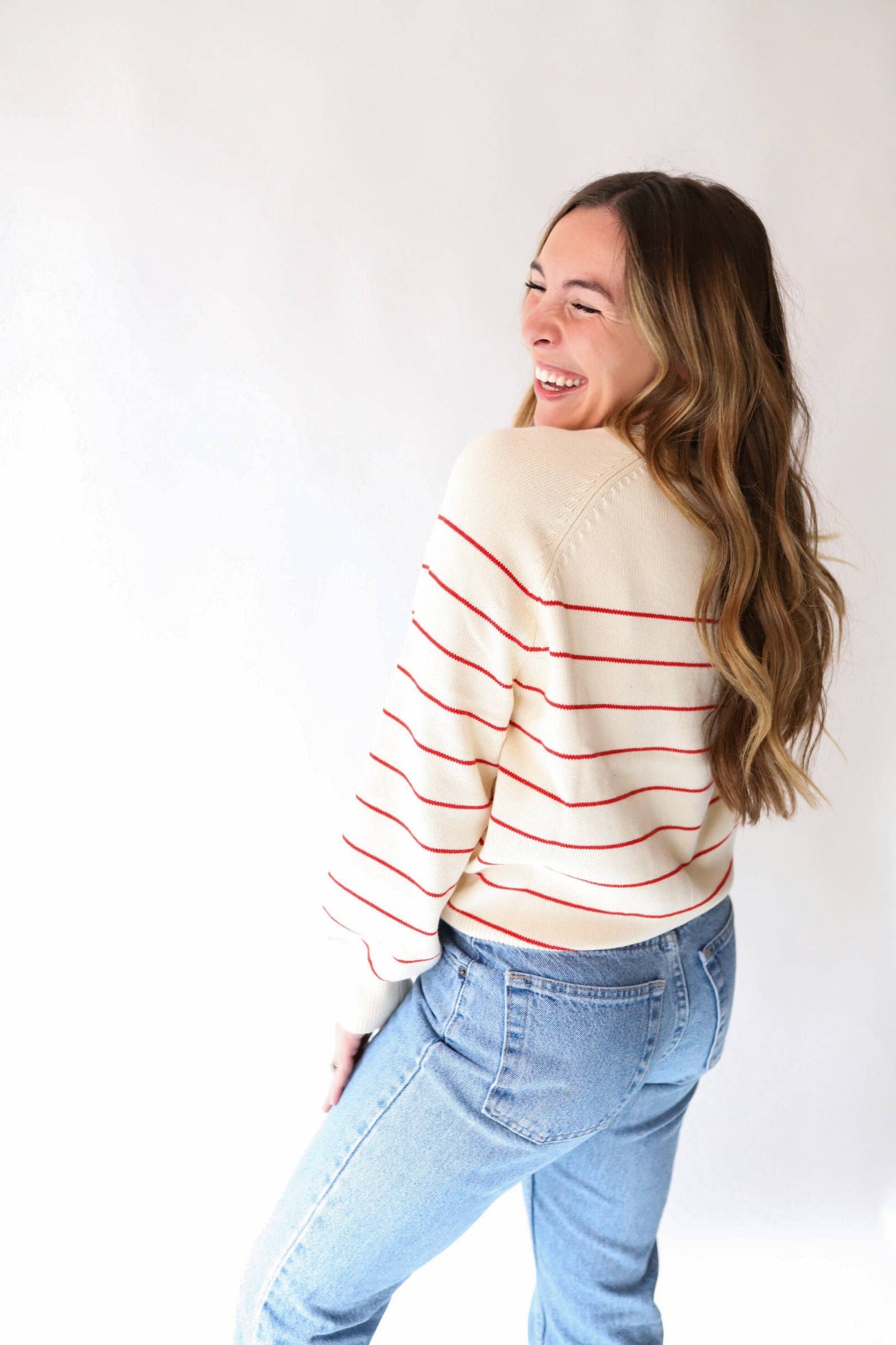 Striped Henley Sweater