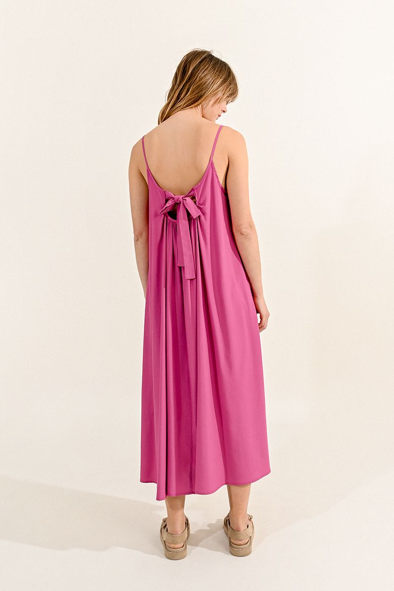 Flare Dress with Back Tie