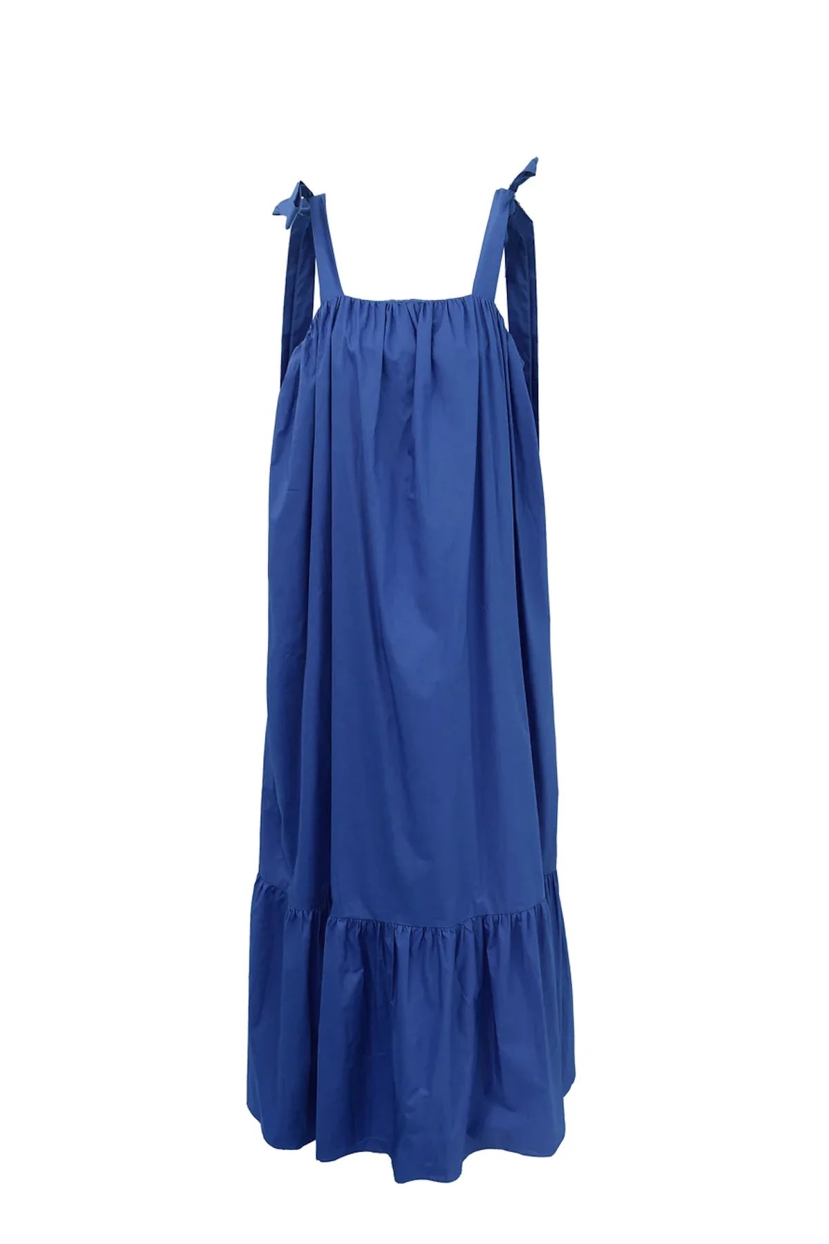 Cylia Woven Maxi Dress in Electric Blue