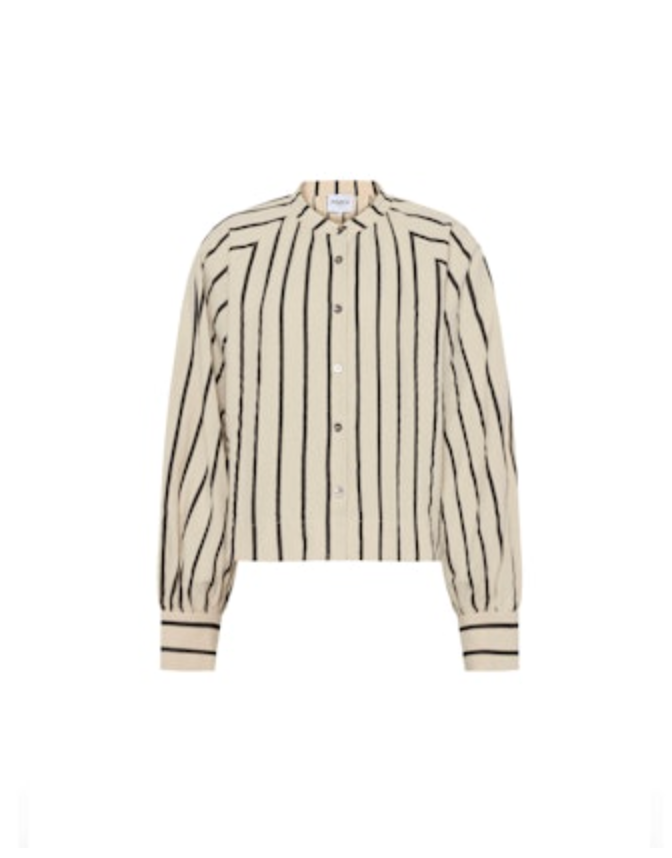 Elianne Striped Woven Blouse