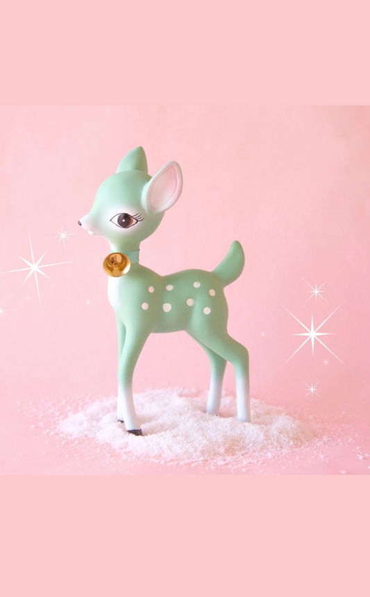 Holiday Retro Deer Figurine