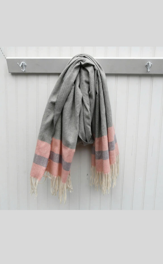 Herringbone Stripe Super Soft Scarf