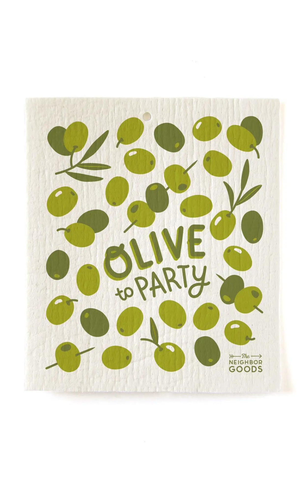 Olive To Party Sponge Cloth