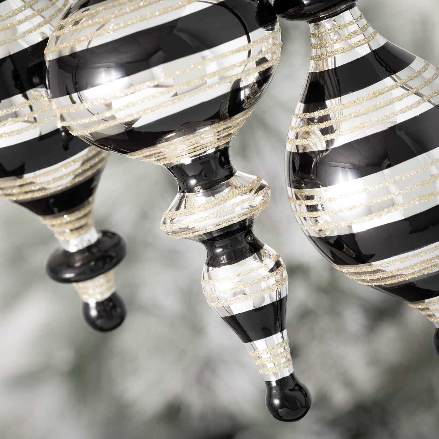 Striped Finial Ornament