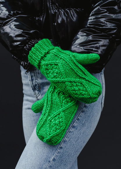 Cable Knit Mittens