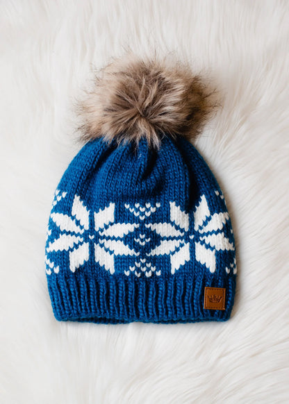 Snowflake Pom Hat