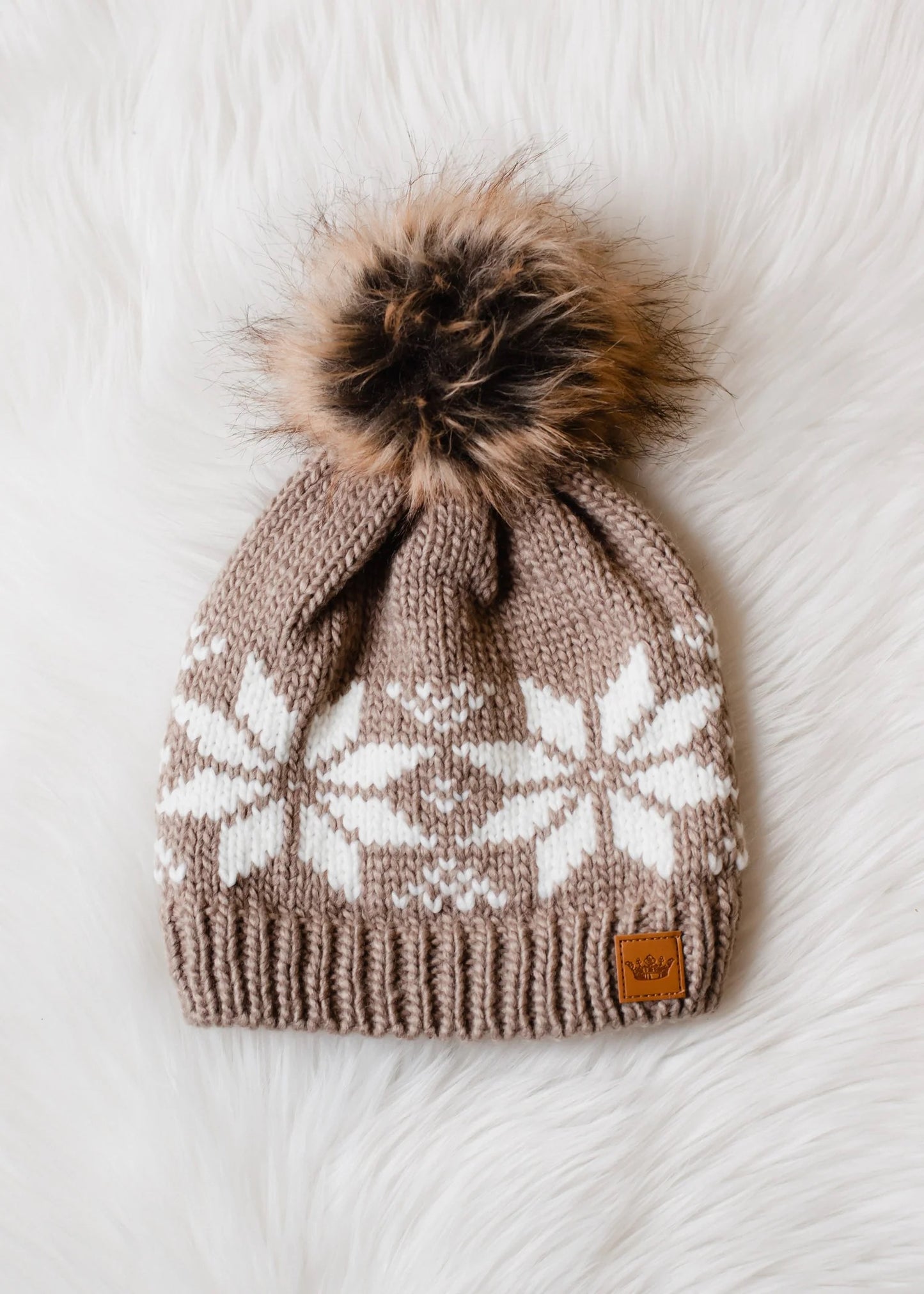 Snowflake Pom Hat