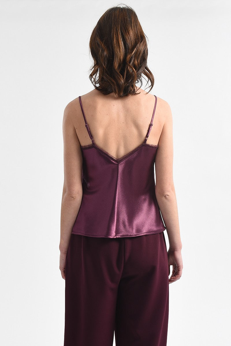 Satin Camisole With Lace