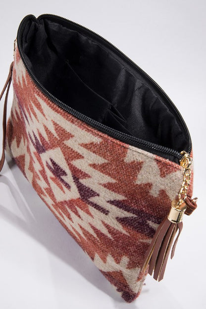 Navajo Print Carpet Clutch