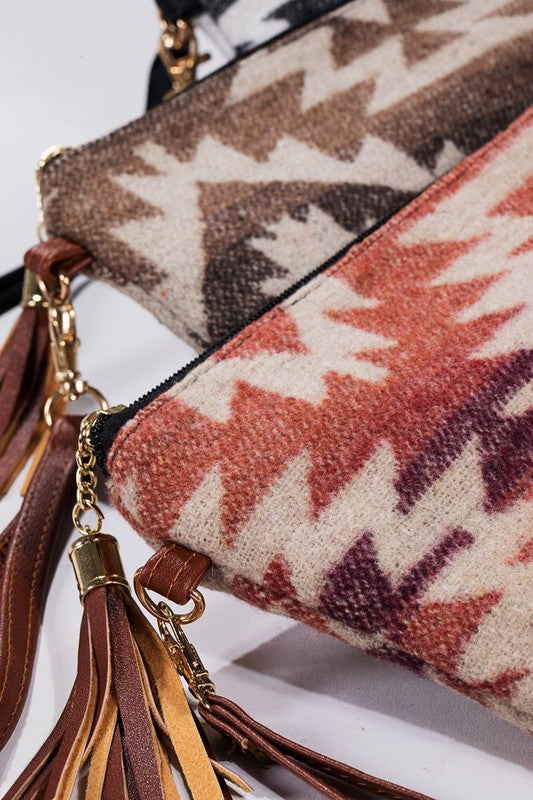 Navajo Print Carpet Clutch