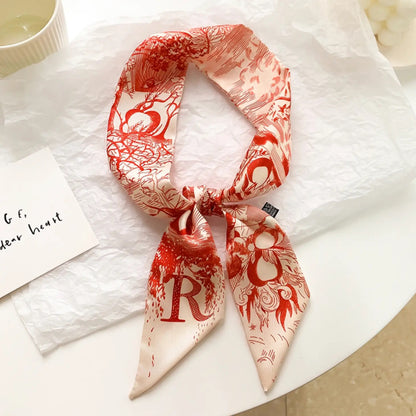 Initial Neck & Handbag Scarf