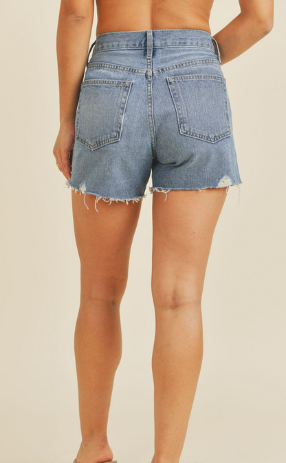 Just Black Denim High Rise Vintage Shorts