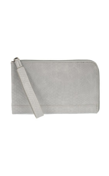 Tina Python Zip Around Wristlet