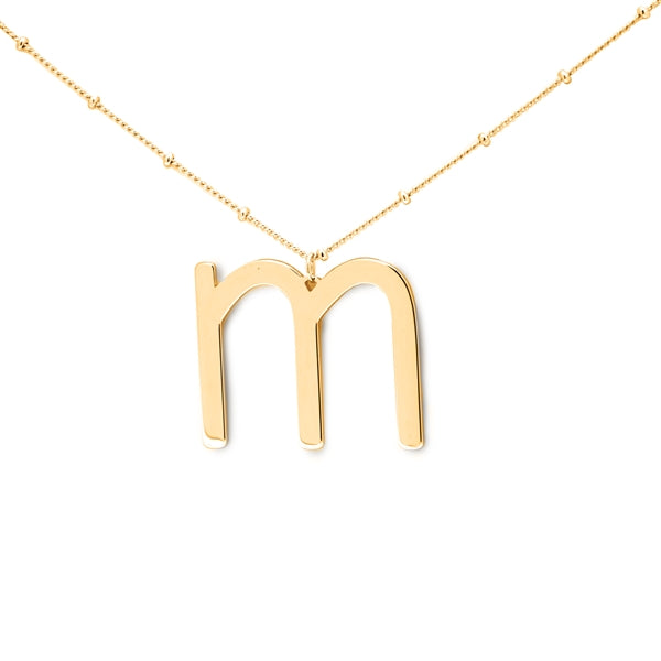 Lowercase Initial Necklace